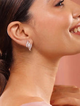 Entwined Marquise Earrings Rose Gold Plated
