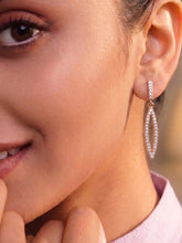 Pureline Marquise Earrings Rose Gold Plated