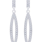 Pureline Marquise Earrings Rhodium Plated