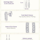 Pureline Marquise Earrings Rhodium Plated