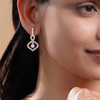 Orbit Charm Earrings Rose Gold Plated