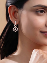Orbit Charm Earrings Rose Gold Plated