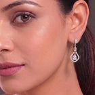 Imperial Drop Earrings Rose Gold Plated