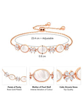 Petals of Purity Pearl CZ Bracelet