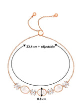 Petals of Purity Pearl CZ Bracelet