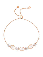 Petals of Purity Pearl CZ Bracelet