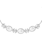 Petals of Purity Pearl CZ Bracelet