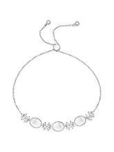 Petals of Purity Pearl CZ Bracelet