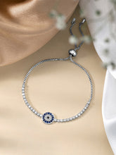 Starry Nights Silver Plated Adjustable CZ Bracelet