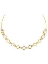 Classic Shine CZ Stones Necklace Set - Gold