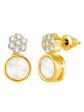 Classic Shine CZ Stones Necklace Set - Gold