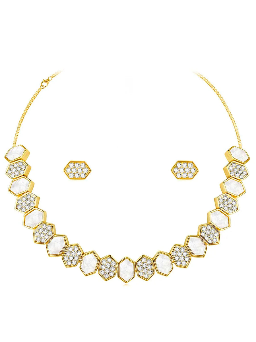 CZ Necklace Set – Sparkling Fashion Jewellery by Peora

