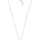 Timeless Round Shaped CZ Pendant Set - Silver