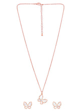 Butterfly Pendant Set by Peora – Graceful Fashion Jewellery


