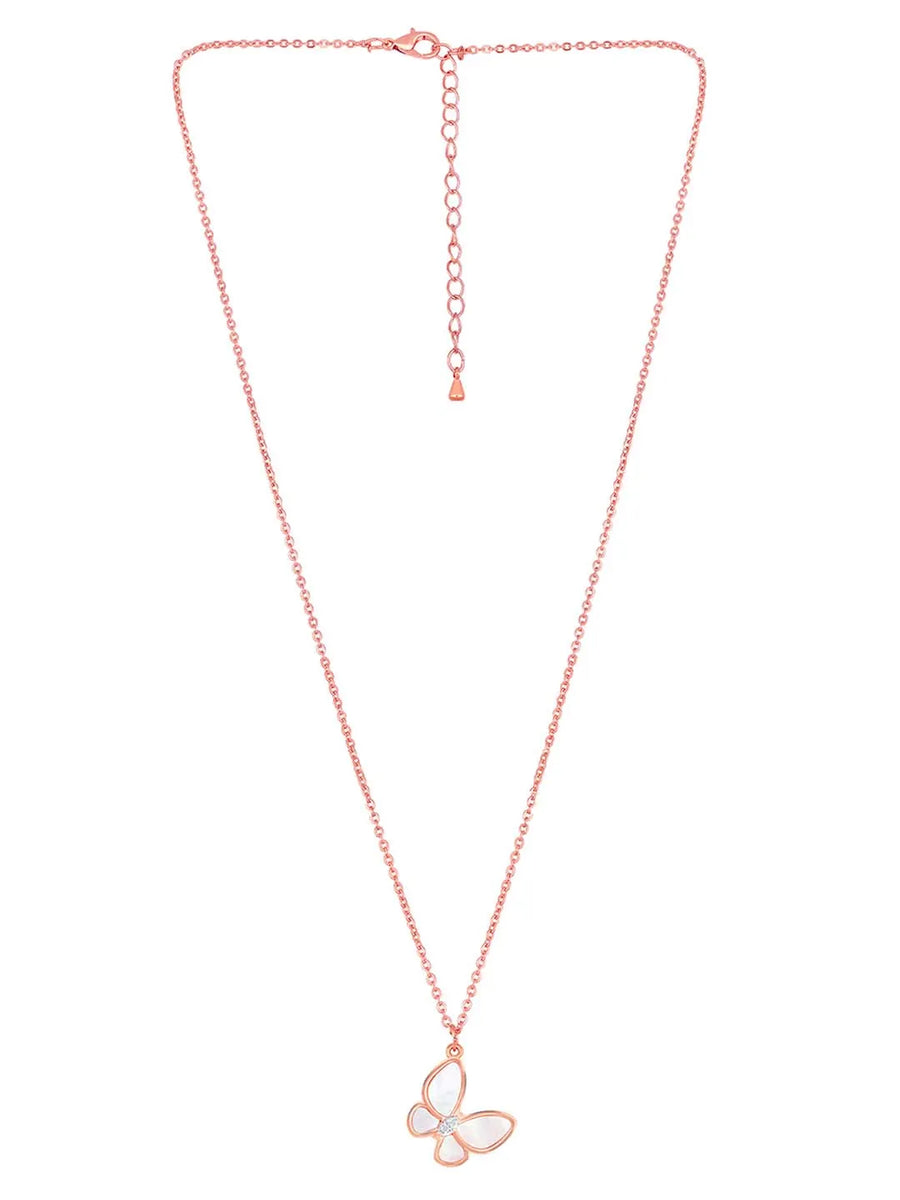 Butterfly Pendant Set by Peora – Graceful Fashion Jewellery

