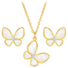 Butterfly Pendant Set by Peora – Graceful Fashion Jewellery

