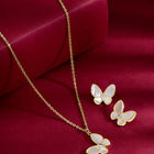 Butterfly Pendant Set by Peora – Graceful Fashion Jewellery

