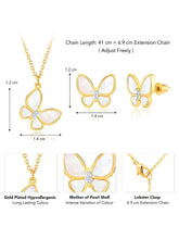 Butterfly Pendant Set by Peora – Graceful Fashion Jewellery

