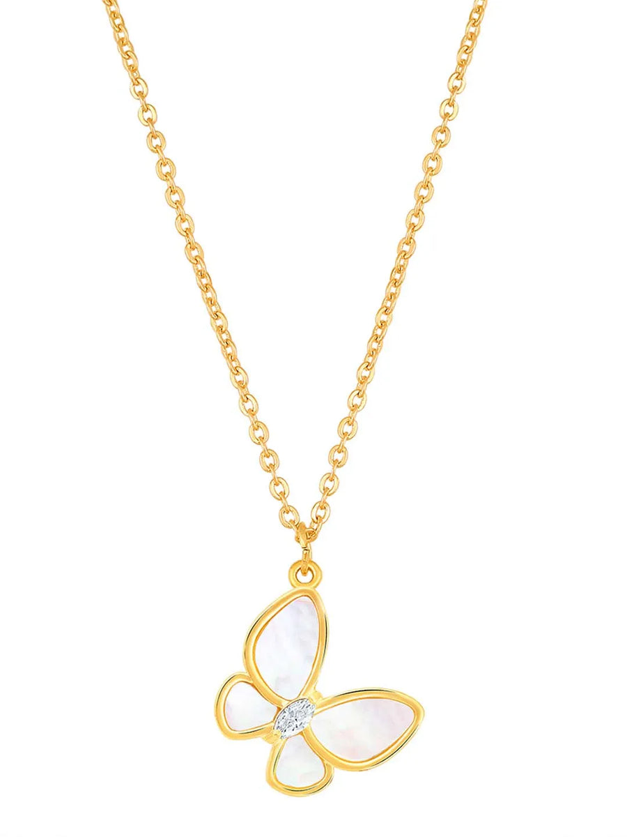 Butterfly Pendant Set by Peora – Graceful Fashion Jewellery

