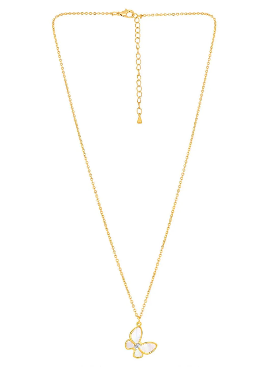 Butterfly Pendant Set by Peora – Graceful Fashion Jewellery

