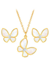 Butterfly Pendant Set by Peora – Graceful Fashion Jewellery

