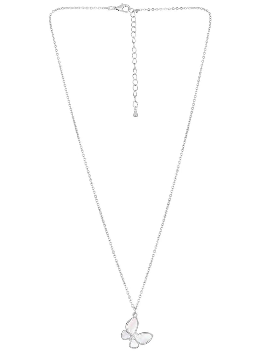 Butterfly Pendant Set by Peora – Graceful Fashion Jewellery

