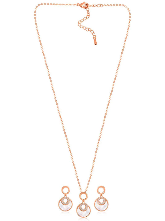 Classic Round Pendant Set – Timeless Fashion Jewellery by Peora

