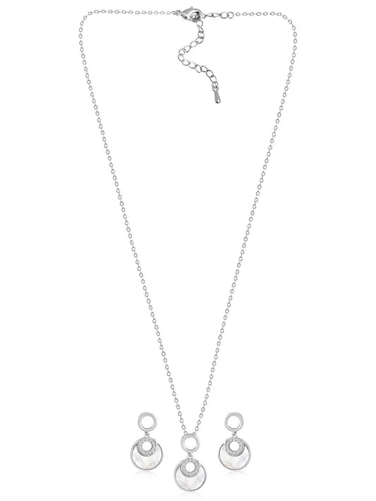 Classic Round Pendant Set – Timeless Fashion Jewellery by Peora

