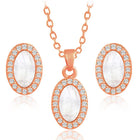 Ovals Pendant Set – Stylish Fashion Jewellery by Peora

