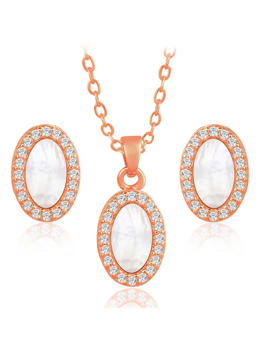 Ovals Pendant Set – Stylish Fashion Jewellery by Peora


