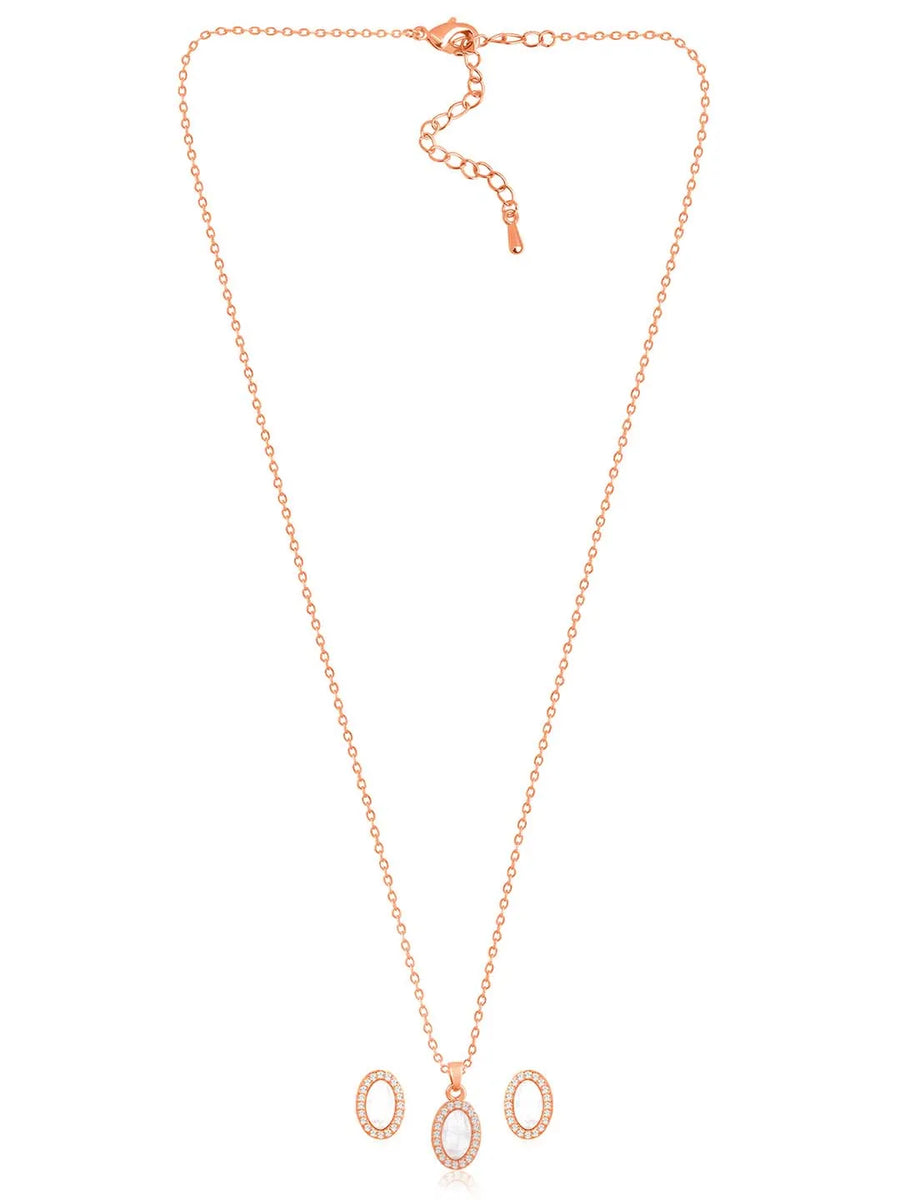 Ovals Pendant Set – Stylish Fashion Jewellery by Peora

