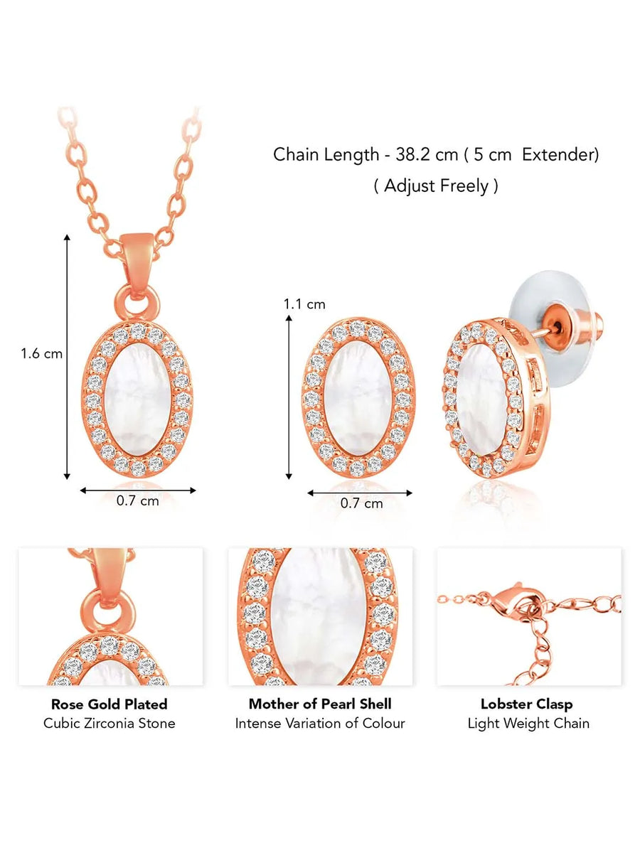 Ovals Pendant Set – Stylish Fashion Jewellery by Peora

