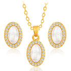 Ovals Pendant Set – Stylish Fashion Jewellery by Peora

