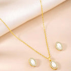 Ovals Pendant Set – Stylish Fashion Jewellery by Peora

