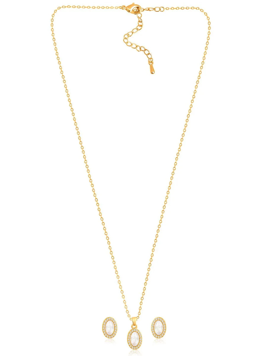 Ovals Pendant Set – Stylish Fashion Jewellery by Peora


