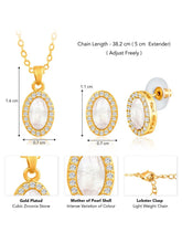 Ovals Pendant Set – Stylish Fashion Jewellery by Peora


