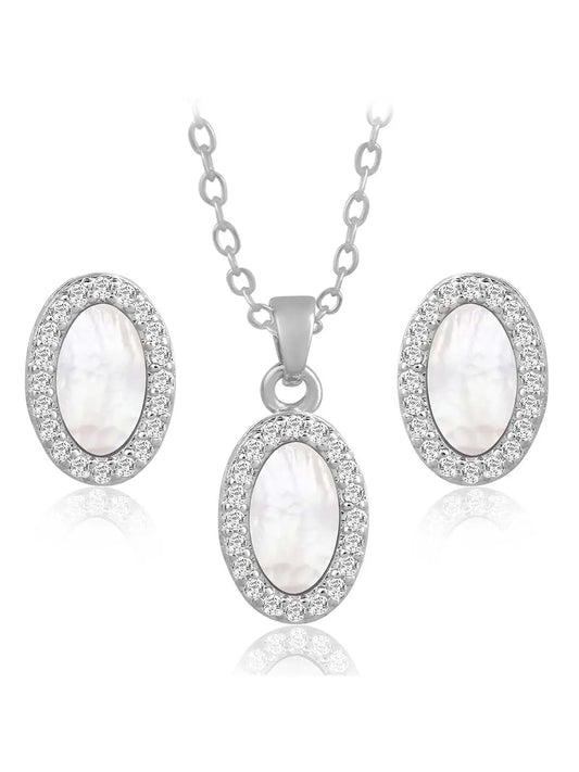 Ovals Pendant Set – Stylish Fashion Jewellery by Peora

