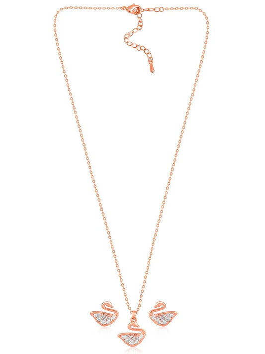 Swan Lake Pendant Set – Elegant Fashion Jewellery by Peora

