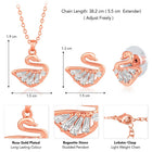 Swan Lake Pendant Set – Elegant Fashion Jewellery by Peora

