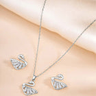 Swan Lake Pendant Set – Elegant Fashion Jewellery by Peora

