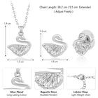 Swan Lake Pendant Set – Elegant Fashion Jewellery by Peora

