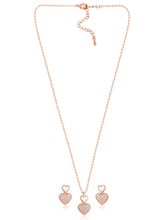 Heart Shaped CZ Pendant Set – Peora Fashion Jewellery for Every Occasion

