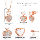 Heart Shaped CZ Pendant Set – Peora Fashion Jewellery for Every Occasion

