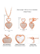 Heart Shaped CZ Pendant Set – Peora Fashion Jewellery for Every Occasion

