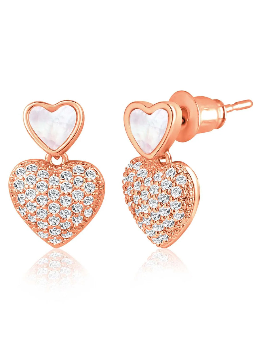 Heart Shaped CZ Pendant Set – Peora Fashion Jewellery for Every Occasion

