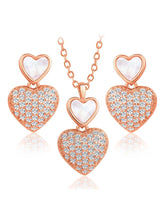 Heart Shaped CZ Pendant Set – Peora Fashion Jewellery for Every Occasion

