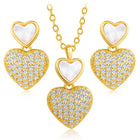 Heart Shaped CZ Pendant Set – Peora Fashion Jewellery for Every Occasion


