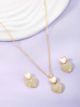 Heart Shaped CZ Pendant Set – Peora Fashion Jewellery for Every Occasion

