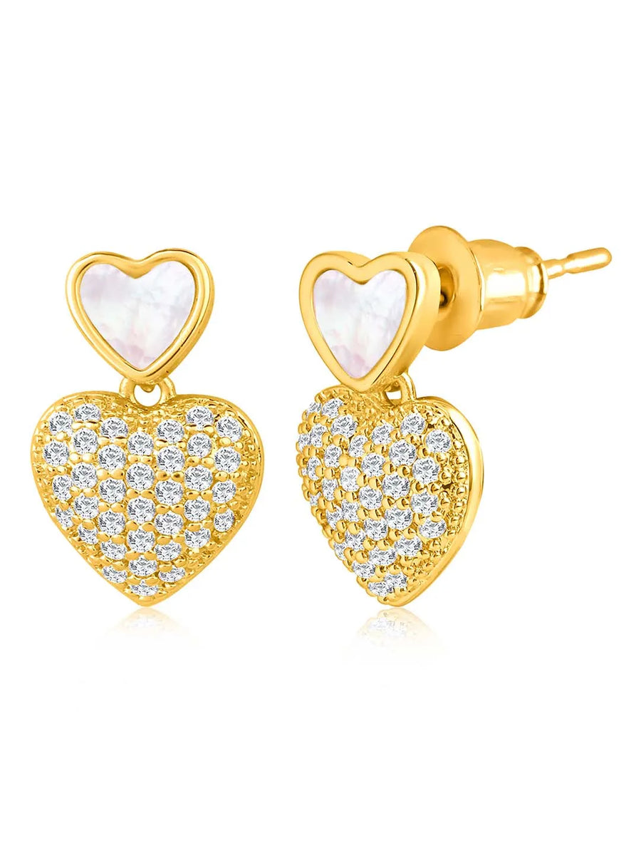 Heart Shaped CZ Pendant Set – Peora Fashion Jewellery for Every Occasion

