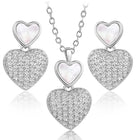 Heart Shaped CZ Pendant Set – Peora Fashion Jewellery for Every Occasion

